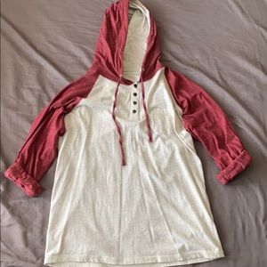 Men’s Dikotomy 3/4 sleeve Tee w/ hood